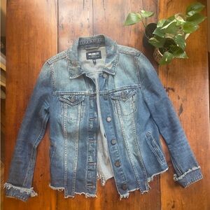 William Rast Sussex New Core Distressed Denim Jacket Size Small